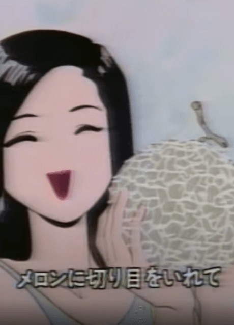 メロンの切り目